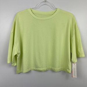 Colsie‎ Lime Green Crop Top Sz S NWT